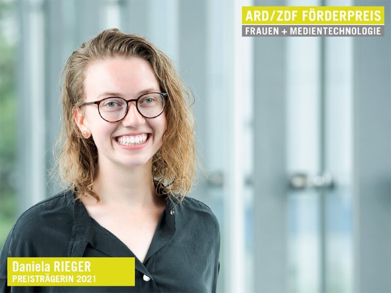 Das Bild zeigt die Preisträgerin des Förderpreise: Daniela Rieger