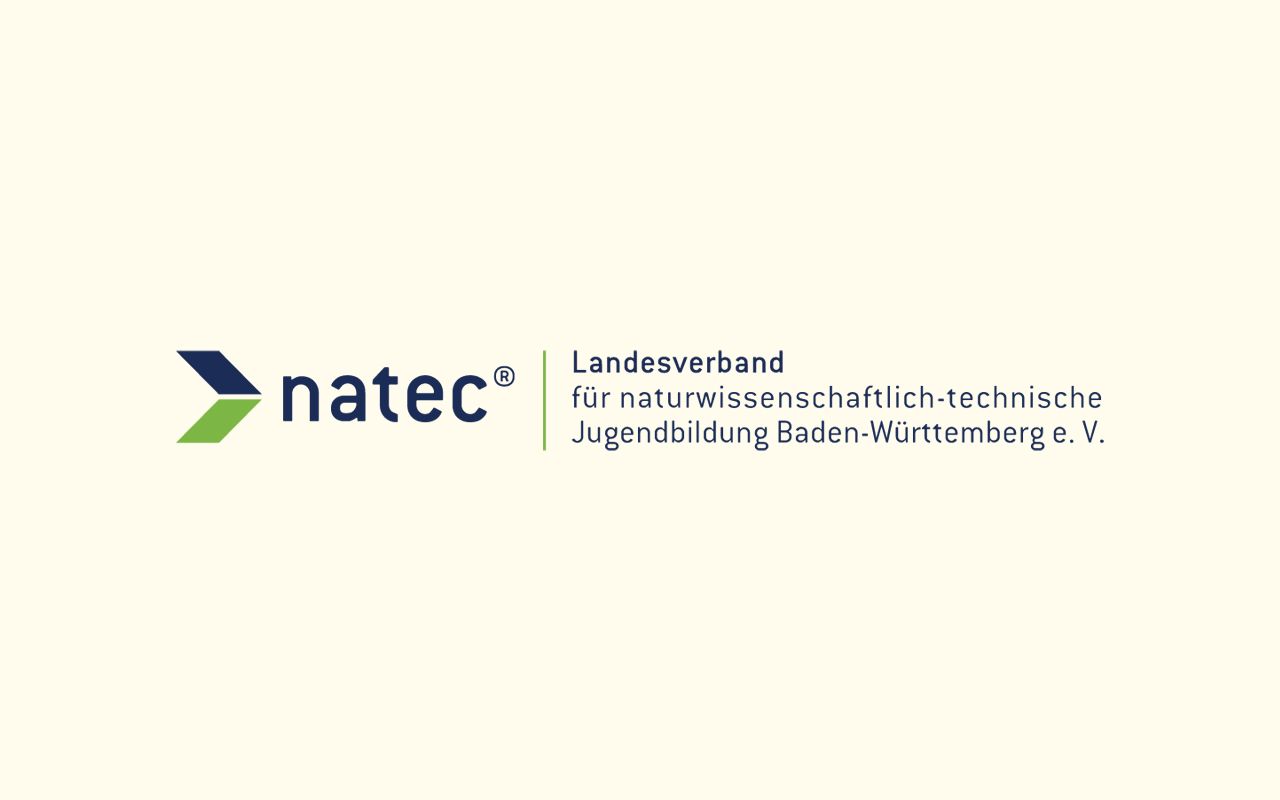 Das Bild zeigt das Logo des Landesverbandes natec
