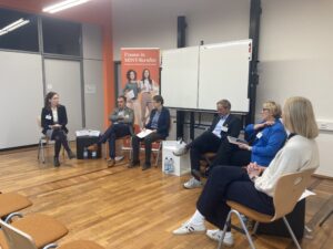 MINT-Reg-Netzwerktreffen-3 Gruppendiskussion beim Netzwerktreffen der Landesinitiative "Frauen in MINT-Berufen"